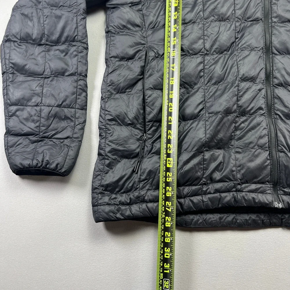 The North Face Thermoball Eco Jacket Mens XL Black Hooded Full Zip Long Sleeve